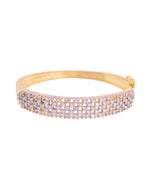 Thumbnail for VOJ Women Gold Polished Cz Studded Kada Bracelet - Distacart