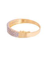 Thumbnail for VOJ Women Gold Polished Cz Studded Kada Bracelet - Distacart