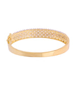 Thumbnail for VOJ Women Gold Polished Cz Studded Kada Bracelet - Distacart