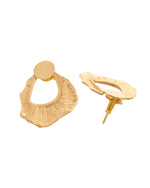 Thumbnail for VOJ Gold Polished Anti Tarnished Designer Studs Earrings - Distacart