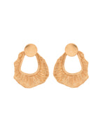 Thumbnail for VOJ Gold Polished Anti Tarnished Designer Studs Earrings - Distacart
