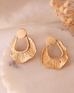 Thumbnail for VOJ Gold Polished Anti Tarnished Designer Studs Earrings - Distacart