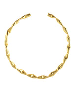 Thumbnail for VOJ Gold Polished Anti Tarnished Designer Hasli Necklace - Distacart