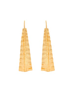 Thumbnail for VOJ Gold Polished Anti Tarnished Elegant Designer Drop Earrings