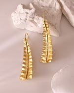 Thumbnail for VOJ Gold Polished Anti Tarnished Elegant Designer Drop Earrings