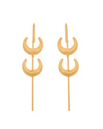 Thumbnail for VOJ Gold Polished Moon Shaped Anti Tarnish Ear Cuff - Distacart
