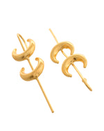 Thumbnail for VOJ Gold Polished Moon Shaped Anti Tarnish Ear Cuff - Distacart