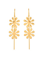 Thumbnail for VOJ Gold Polished Floral Shaped Anti Tarnished Ear Cuff - Distacart