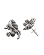 Thumbnail for VOJ Silver Plated Oxidized Parrot Shaped Studs Earrings