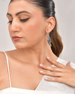 Thumbnail for VOJ Silver Plated Floral Shaped Drop Earrings