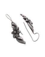 Thumbnail for VOJ Silver Plated Floral Shaped Drop Earrings
