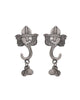 VOJ Silver Toned Designer Temple Earrings - Distacart