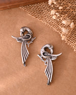 Thumbnail for VOJ Silver Plated Bird Shaped Designer Studs Earrings