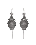 Thumbnail for VOJ Silver Toned Designer Floral Shaped Ear Cuff - Distacart