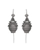 VOJ Silver Toned Designer Floral Shaped Ear Cuff - Distacart