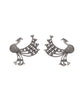 VOJ Silver Plated Dancing Peacock Shaped Studs Earrings - Distacart
