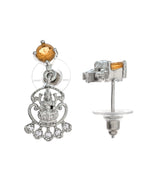 Thumbnail for VOJ Silver Plated Ad Yellow Stone Temple Jewellery Set - Dista