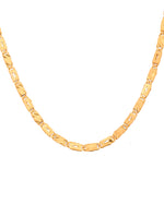 Thumbnail for VOJ Gold Plated Wave Design Biscuit Chain For Men