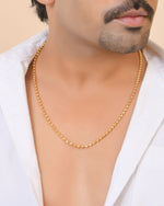Thumbnail for VOJ Gold Plated Designed Dotted Chain For Men