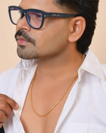 Thumbnail for VOJ Gold Plated Designed Dotted Chain For Men