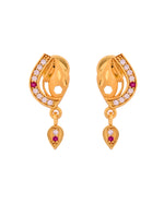 Thumbnail for VOJ Gold Plated Simple Chain With Pendant And Earrings Set - Dista