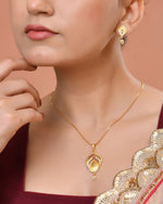 Thumbnail for VOJ Gold Plated Teardrop Shaped Chain Set