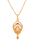 Thumbnail for VOJ Gold Plated Teardrop Shaped Chain Set