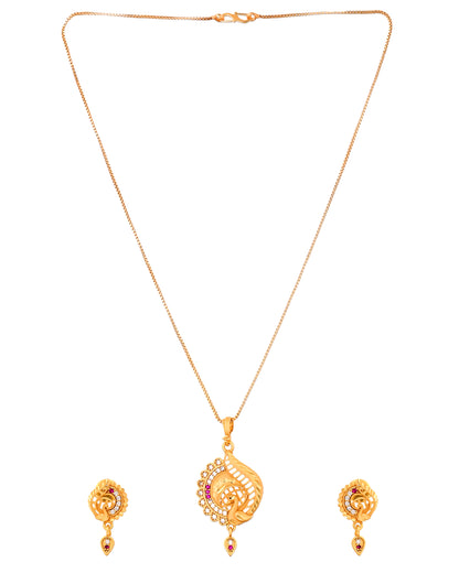 VOJ Gold Plated Elegant Design Chain Set - Dista