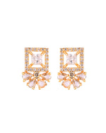 Thumbnail for VOJ Gold Tone Square Shaped Cz Chain Set