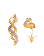 Thumbnail for VOJ Gold Plated Waved Design Elegant Ad Jewellery Set - Dista