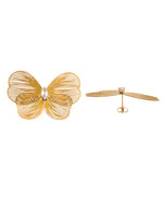 Thumbnail for VOJ Gold Plated Butterfly Shaped Studs Earrings