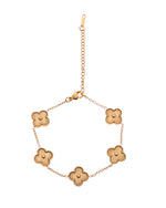 Thumbnail for VOJ Gold Plated Floral Design Chain With Earrings And Bracelet Set