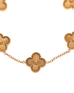 Thumbnail for VOJ Gold Plated Floral Design Chain With Earrings And Bracelet Set