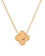 Thumbnail for VOJ Gold Plated Floral Design Chain With Earrings And Bracelet Set