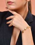 Thumbnail for VOJ Gold Plated Elegant Shell Shaped Bracelet For Women - Dista