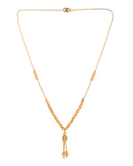 Thumbnail for VOJ Gold Plated Stone Studded Cylindrical Shaped Chain For Women - Dista