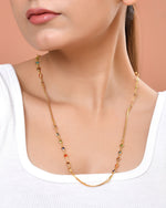 Thumbnail for VOJ Gold Plated Multi Color Heart Chain For Women - Dista