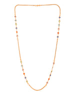 Thumbnail for VOJ Gold Plated Multi Color Heart Chain For Women - Dista