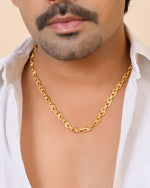 Thumbnail for VOJ Gold Toned Elegant Designer Link Chain For Men - Dista