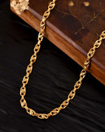 Thumbnail for VOJ Gold Toned Elegant Designer Link Chain For Men - Dista