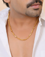 Thumbnail for VOJ Gold Plated Thick Pipe Shaped Chain For Men