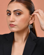 Thumbnail for VOJ Silver Toned Animal Designed Drop Earrings