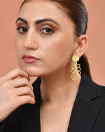 Thumbnail for VOJ Gold Plated Designer Drop Earrings
