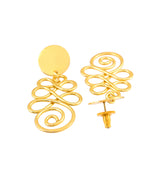 Thumbnail for VOJ Gold Plated Designer Drop Earrings