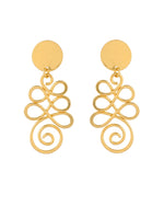 Thumbnail for VOJ Gold Plated Designer Drop Earrings