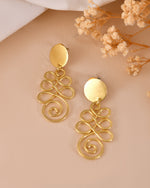 Thumbnail for VOJ Gold Plated Designer Drop Earrings
