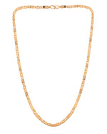 Thumbnail for VOJ Gold Plated Thunder Light Shaped Biscuit Chain For Men