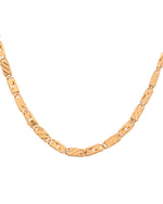 Thumbnail for VOJ Gold Plated Thunder Light Shaped Biscuit Chain For Men