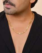 Thumbnail for VOJ Gold Plated Designer Biscuit Chain For Men