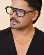 Thumbnail for VOJ Gold Plated Designer Biscuit Chain For Men